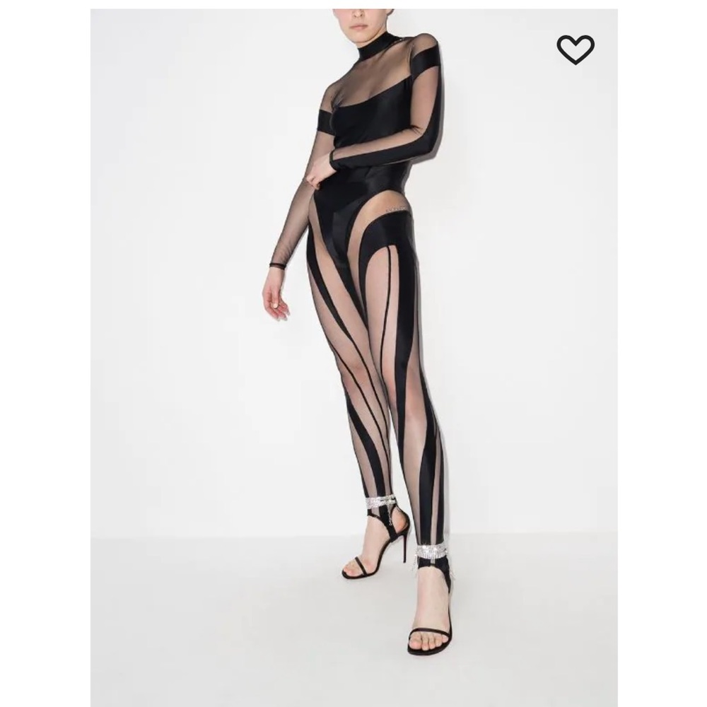Mugler Sheer Spiral Leggings/ light to medium - Picture 3 of 7